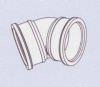 Double Socket Bend 45 degree